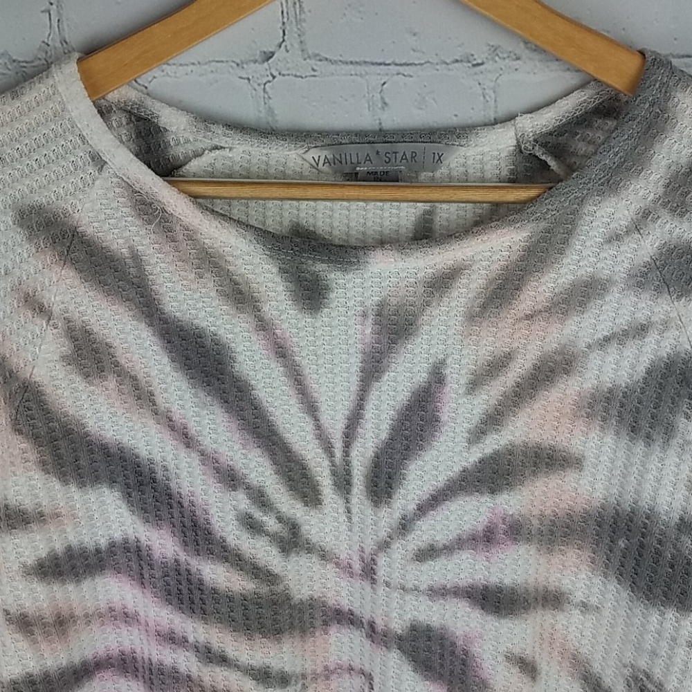 Vanilla Star Tie Dye Waffle Knit Top - Picture 3 of 8